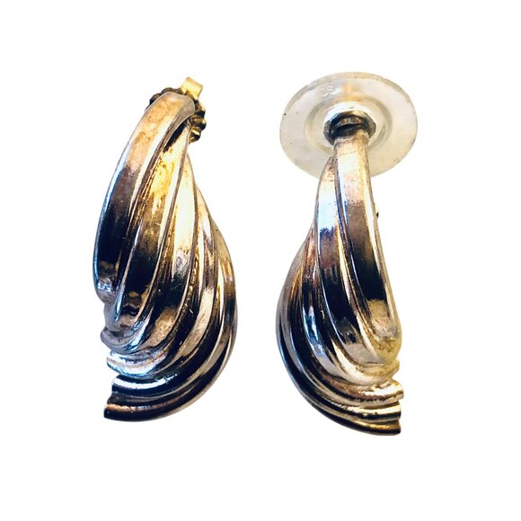 Vintage Silver Earrings Posts for Pierced Ears - Picture 10 of 12